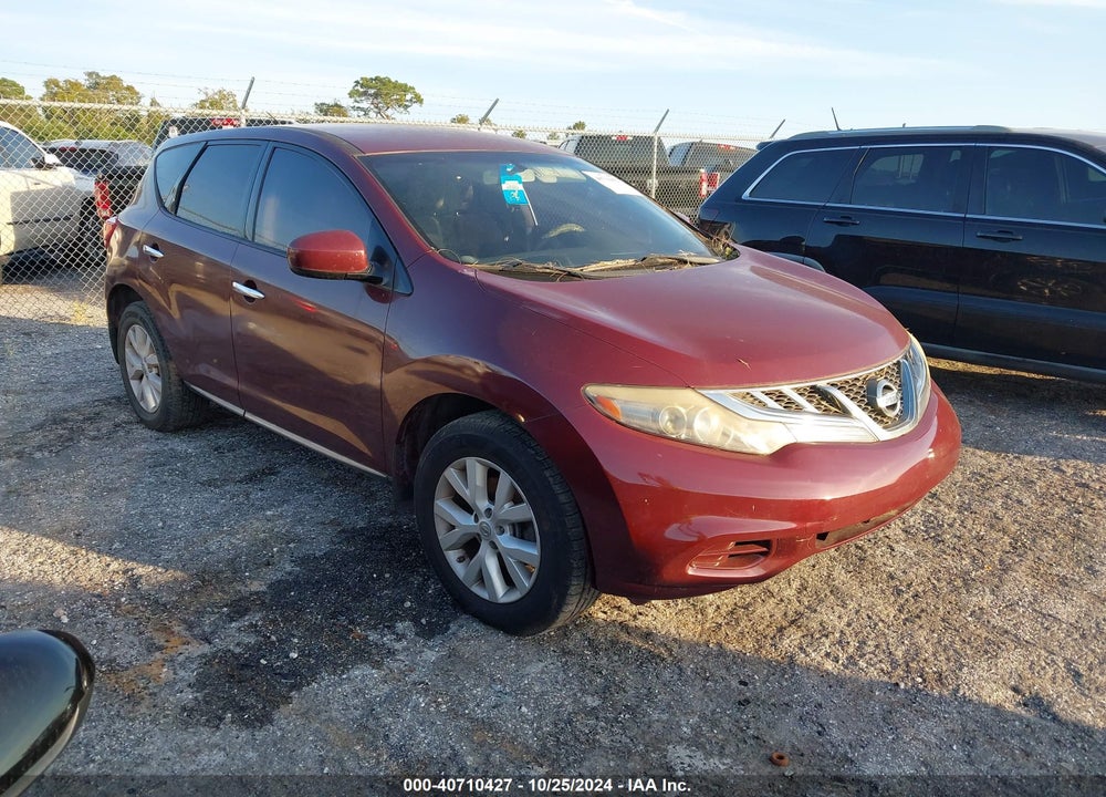 2012 NISSAN MURANO S VIN: JN8AZ1MU7CW106545