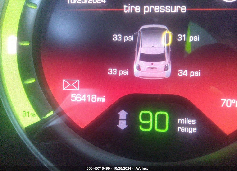 2015 FIAT 500E BATTERY ELECTRIC VIN: 3C3CFFGE6FT709645