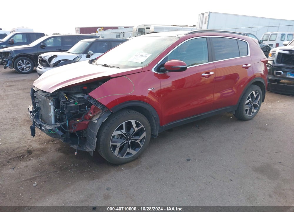 2022 KIA SPORTAGE EX VIN: KNDPNCAC0N7004574