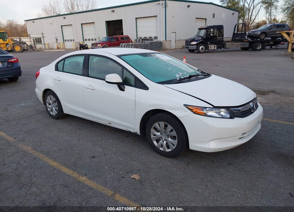 2012 HONDA CIVIC SDN LX VIN: 19XFB2F52CE091402