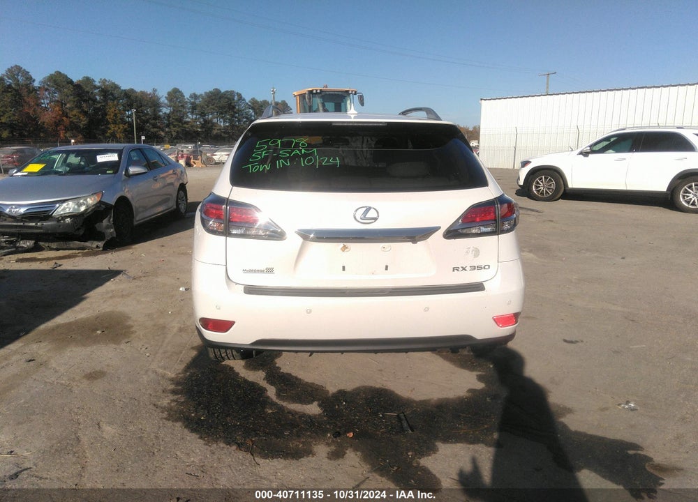 2013 LEXUS RX 350 VIN: 2T2BK1BA9DC208500