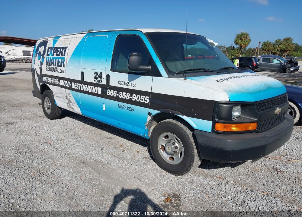 2013 CHEVROLET EXPRESS 2500 WORK VAN VIN: 1GCWGGCA0D1189090