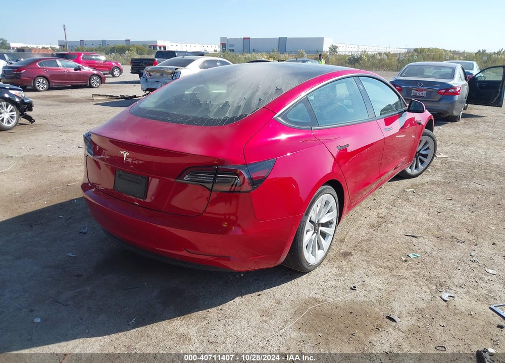 2022 TESLA MODEL 3 REAR-WHEEL DRIVE VIN: 5YJ3E1EA8NF170671