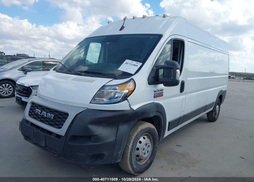 2022 RAM PROMASTER 2500 HIGH ROOF 159 WB VIN: 3C6LRVDG3NE105564