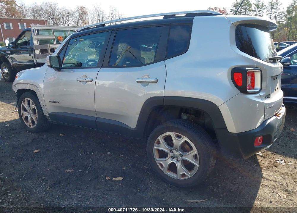 2016 JEEP RENEGADE LIMITED VIN: ZACCJBDT6GPD28019