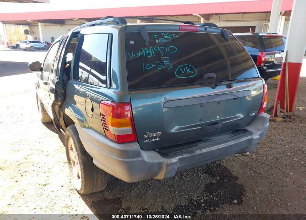 2002 JEEP GRAND CHEROKEE LAREDO VIN: 1J4GW48N92C184970