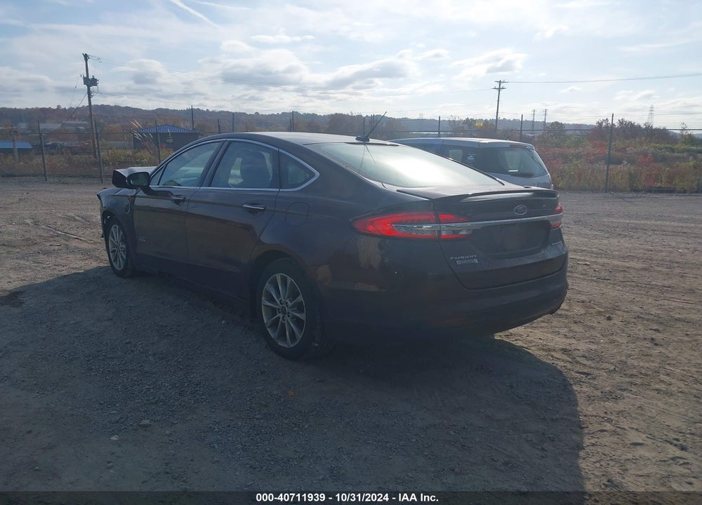 2017 FORD FUSION ENERGI TITANIUM VIN: 3FA6P0SU7HR255252
