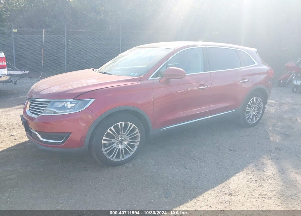 2016 LINCOLN MKX RESERVE VIN: 2LMTJ6LR5GBL29647