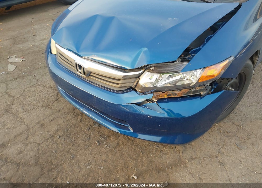 2012 HONDA CIVIC SDN LX VIN: 19XFB2F51CE037413