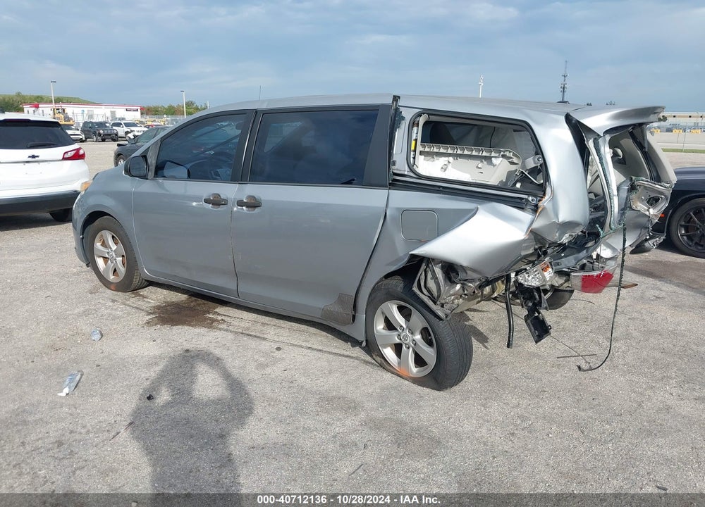2013 TOYOTA SIENNA L V6 7 PASSENGER VIN: 5TDZK3DC6DS400770