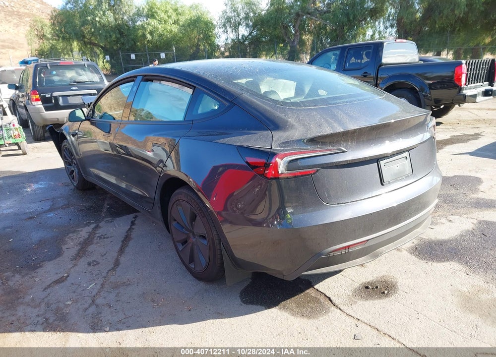 2024 TESLA MODEL 3 REAR-WHEEL DRIVE VIN: 5YJ3E1EA3RF843579