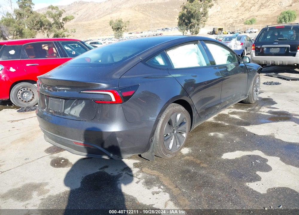 2024 TESLA MODEL 3 REAR-WHEEL DRIVE VIN: 5YJ3E1EA3RF843579