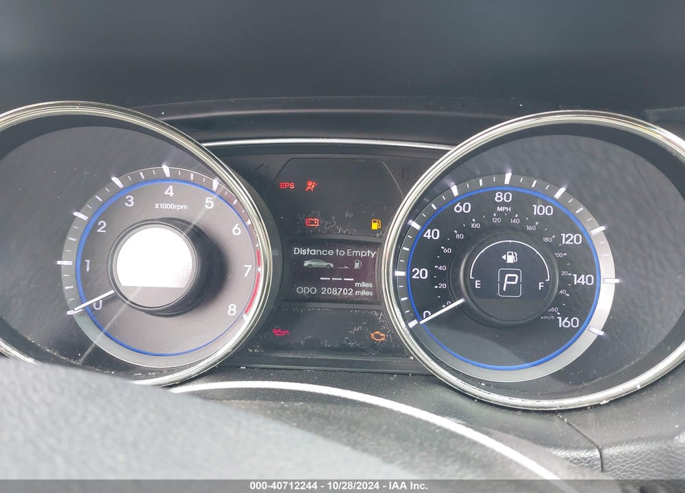 2012 HYUNDAI SONATA GLS VIN: 5NPEB4AC8CH445965