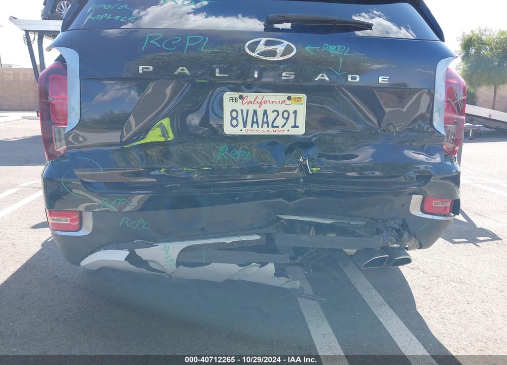 2021 HYUNDAI PALISADE SEL VIN: KM8R44HE1MU222351