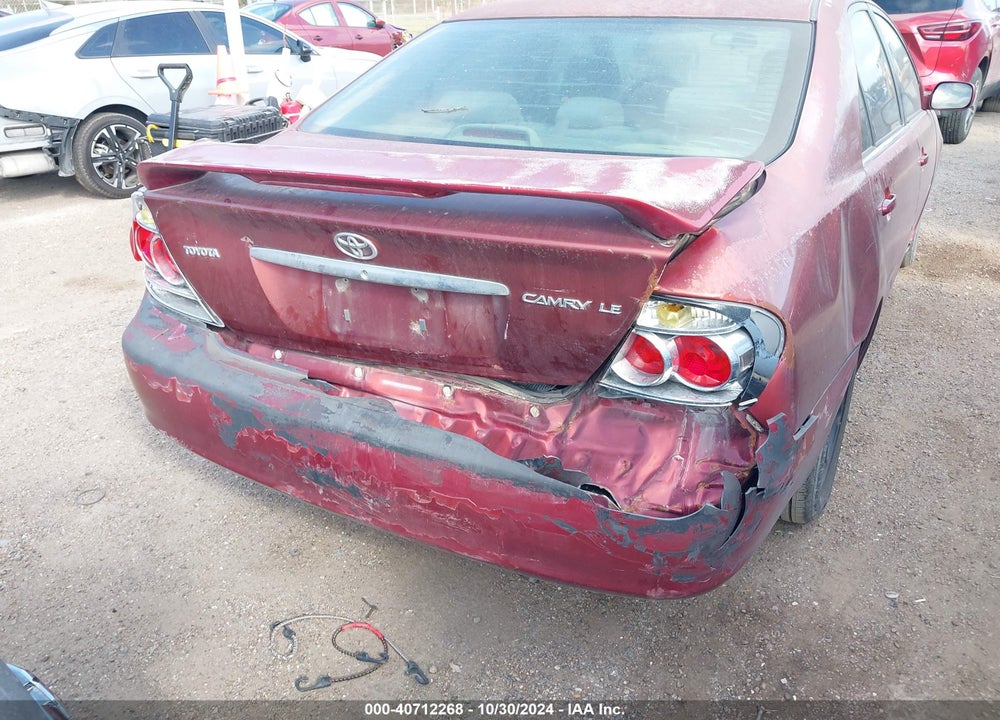 2006 TOYOTA CAMRY LE VIN: 4T1BE32K76U165051