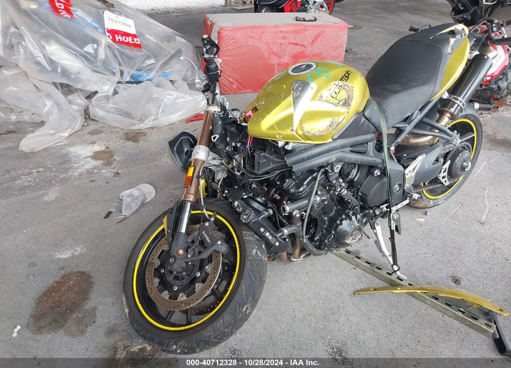 2013 TRIUMPH MOTORCYCLE SPEED TRIPLE ABS VIN: SMTN01PKXDT570967