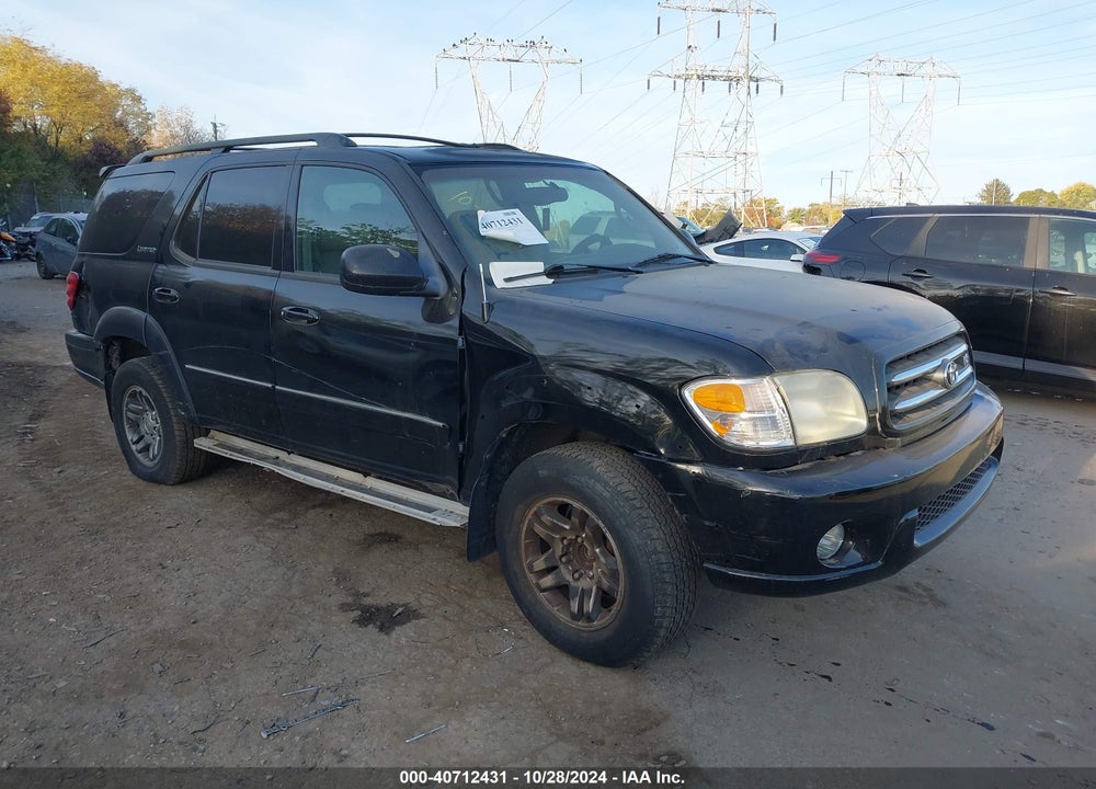2004 TOYOTA SEQUOIA LIMITED V8 VIN: 5TDZT38A145212129