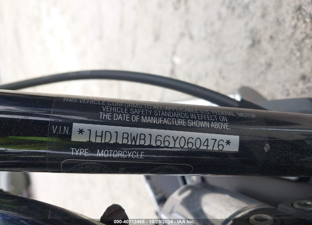 2006 HARLEY-DAVIDSON FLSTCI VIN: 1HD1BWB166Y060476