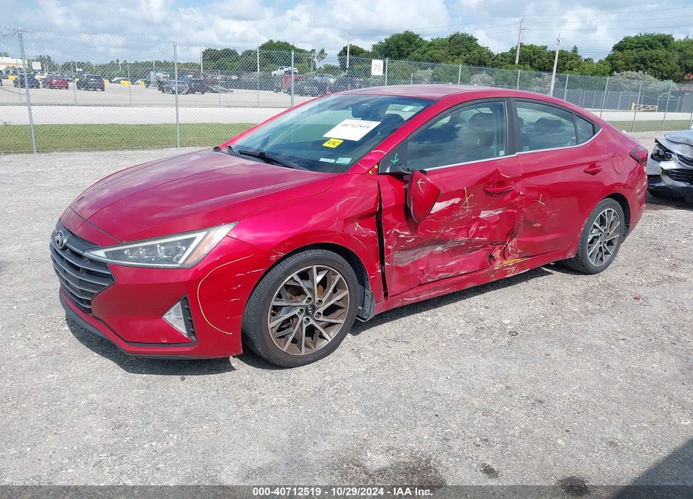 2020 HYUNDAI ELANTRA LIMITED VIN: 5NPD84LF4LH526771