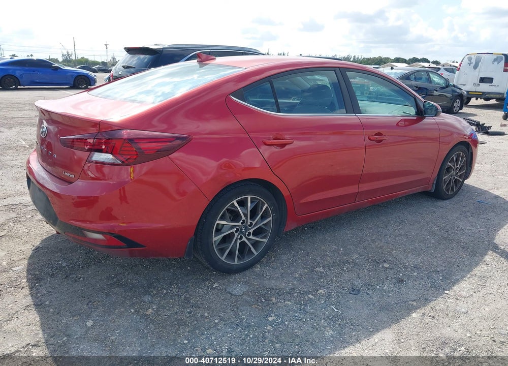 2020 HYUNDAI ELANTRA LIMITED VIN: 5NPD84LF4LH526771