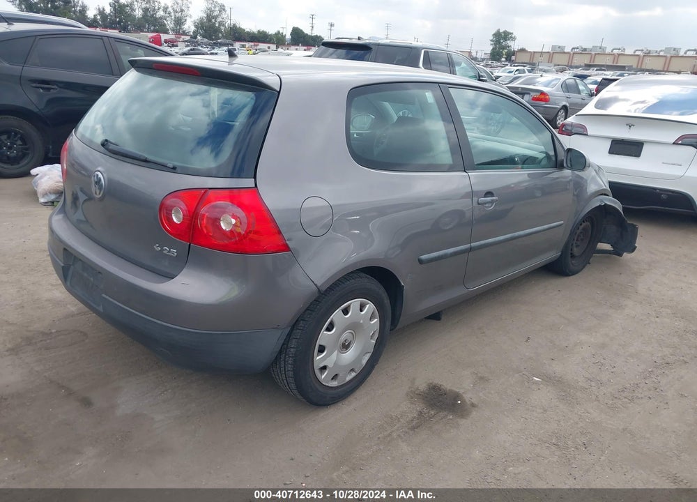 2007 VOLKSWAGEN RABBIT 2-DOOR VIN: WVWBS71K07W126748
