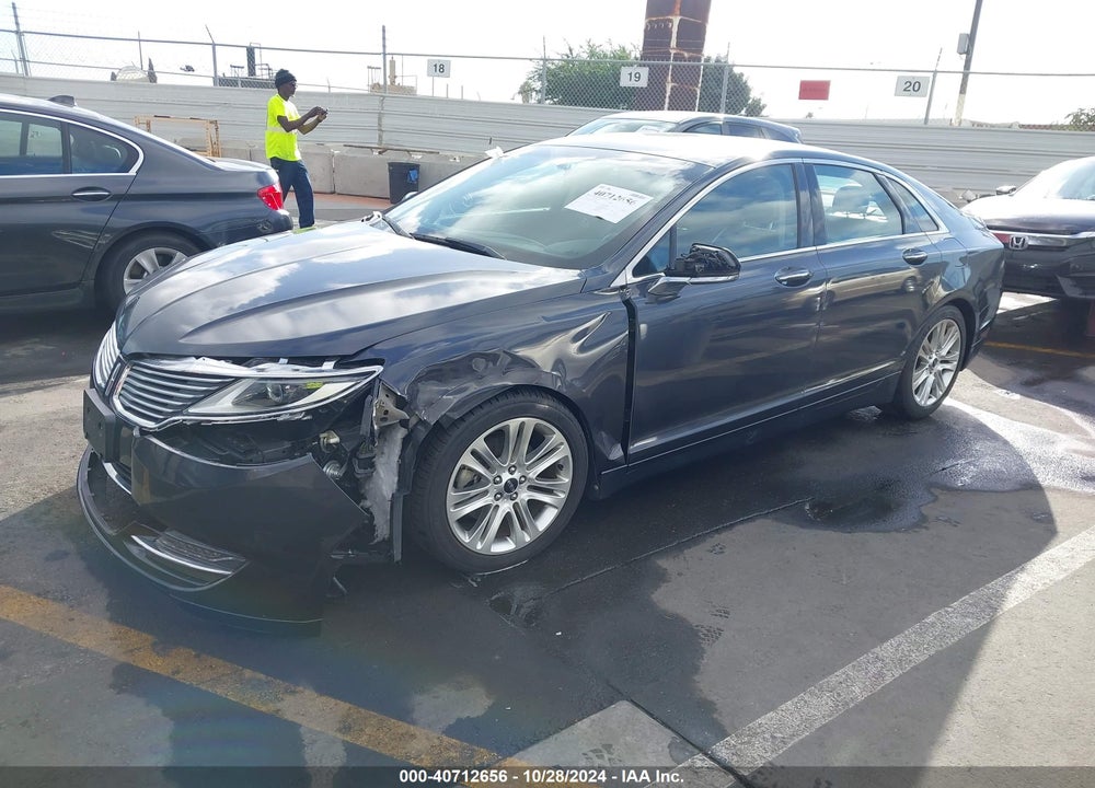 2014 LINCOLN MKZ VIN: 3LN6L2GK6ER822860