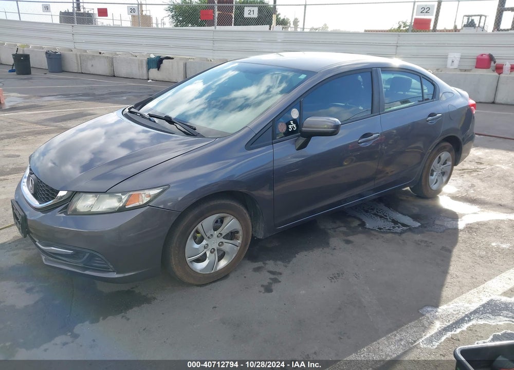 2014 HONDA CIVIC LX VIN: 19XFB2F54EE262265