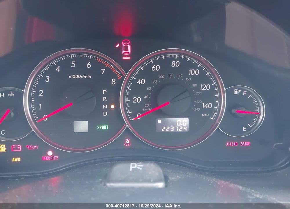 2008 SUBARU LEGACY 2.5I VIN: 4S3BL616987220844
