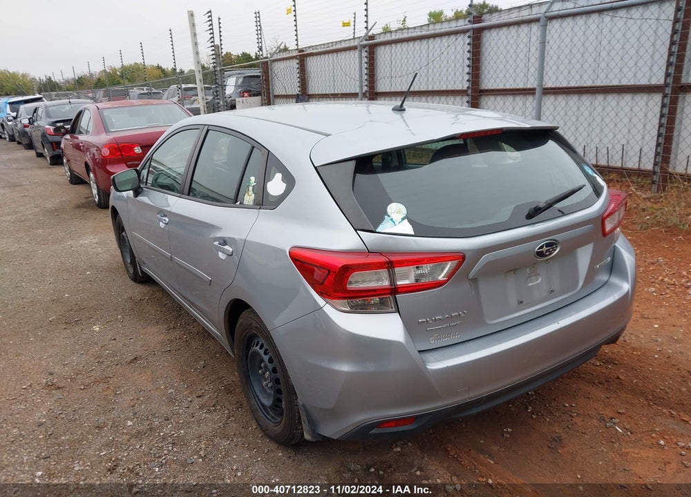 2019 SUBARU IMPREZA 2.0I VIN: 4S3GTAA67K1742066