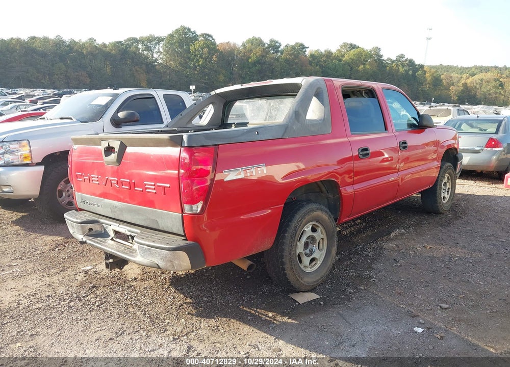 2004 CHEVROLET AVALANCHE 1500 VIN: 3GNEC12T34G223443