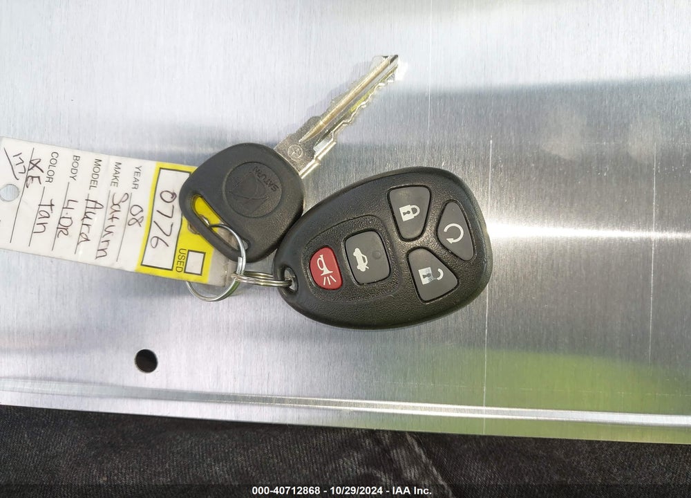2008 SATURN AURA XE VIN: 1G8ZS57NX8F112114
