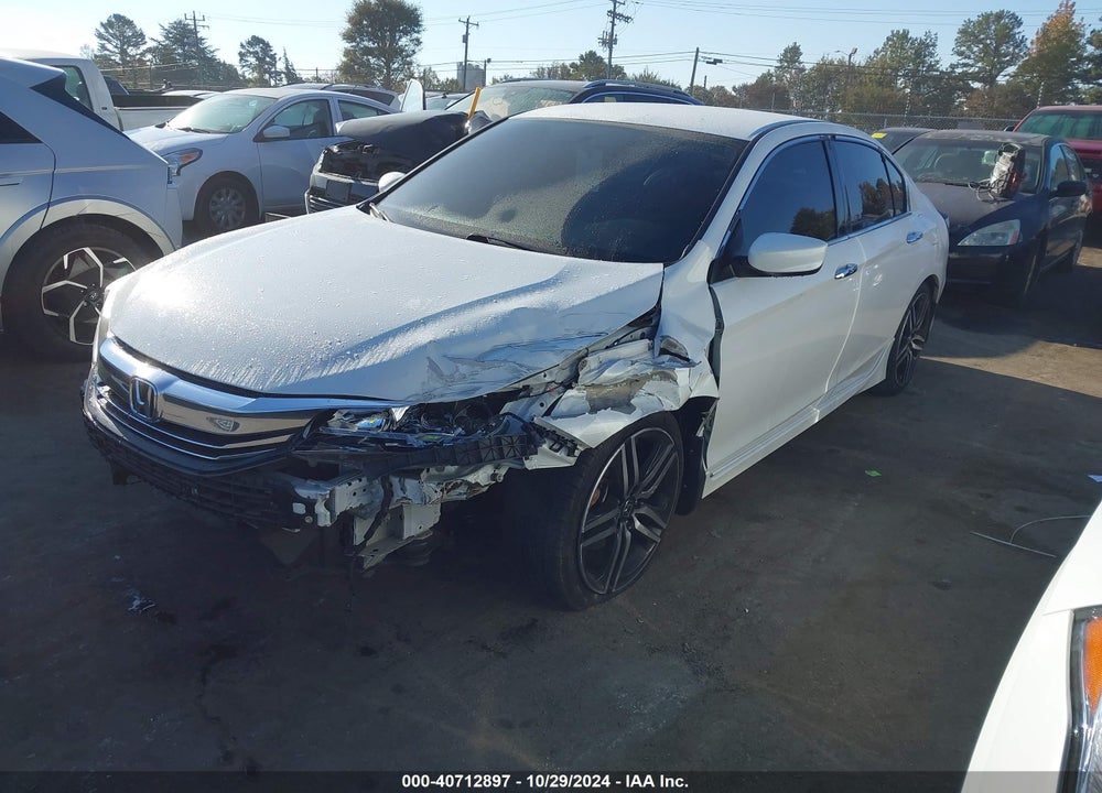2017 HONDA ACCORD SPORT SE VIN: 1HGCR2F16HA295997