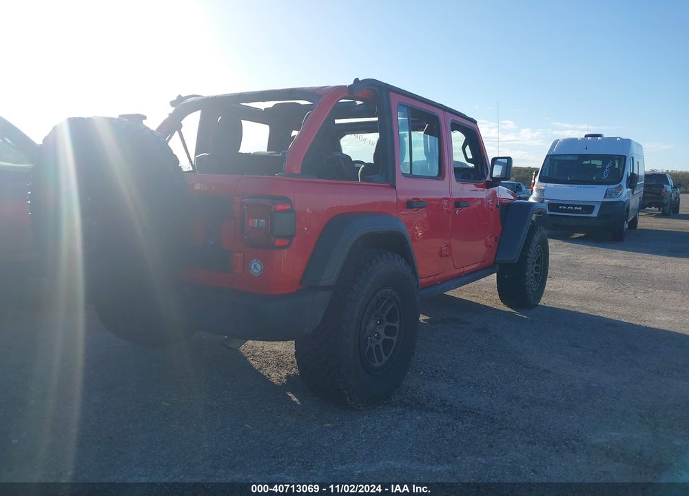 2021 ANGLER JEEP WR UNLIMITED SPORT 4X4 VIN: 1C4HJXDN4MW717132