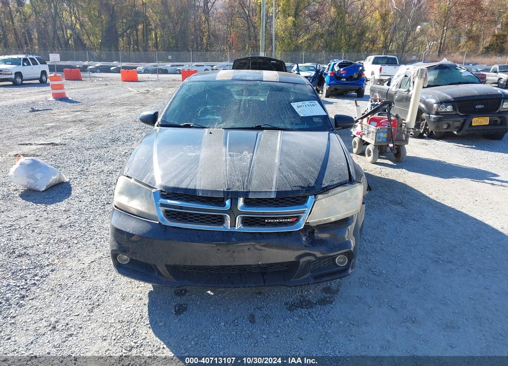2013 DODGE AVENGER SXT VIN: 1C3CDZCB2DN502587