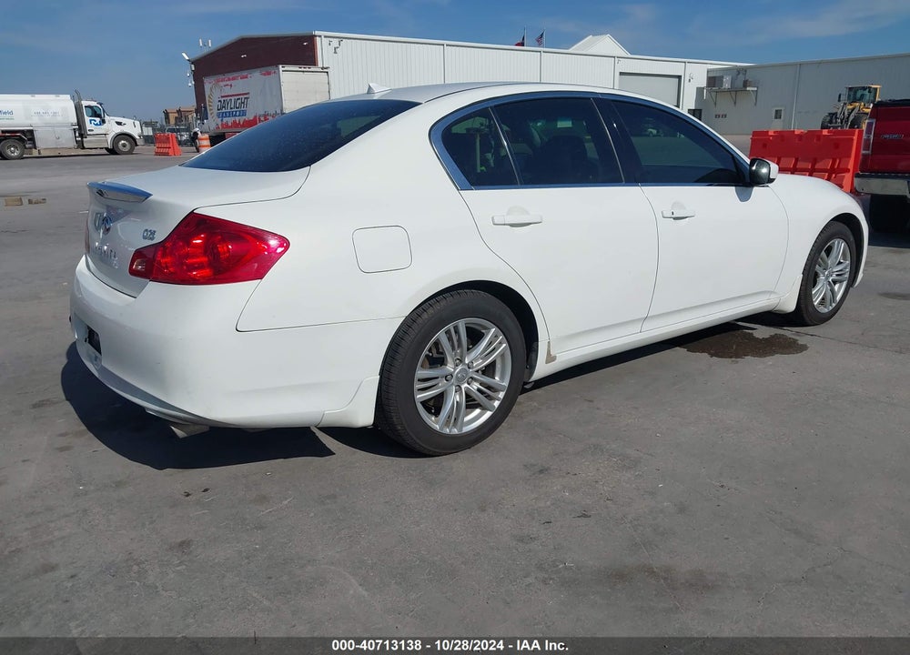 2012 INFINITI G25 JOURNEY VIN: JN1DV6AP0CM700649