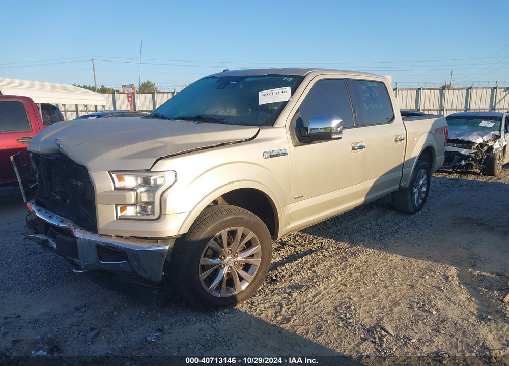 2017 FORD F-150 LARIAT VIN: 1FTEW1EG0HFA51653