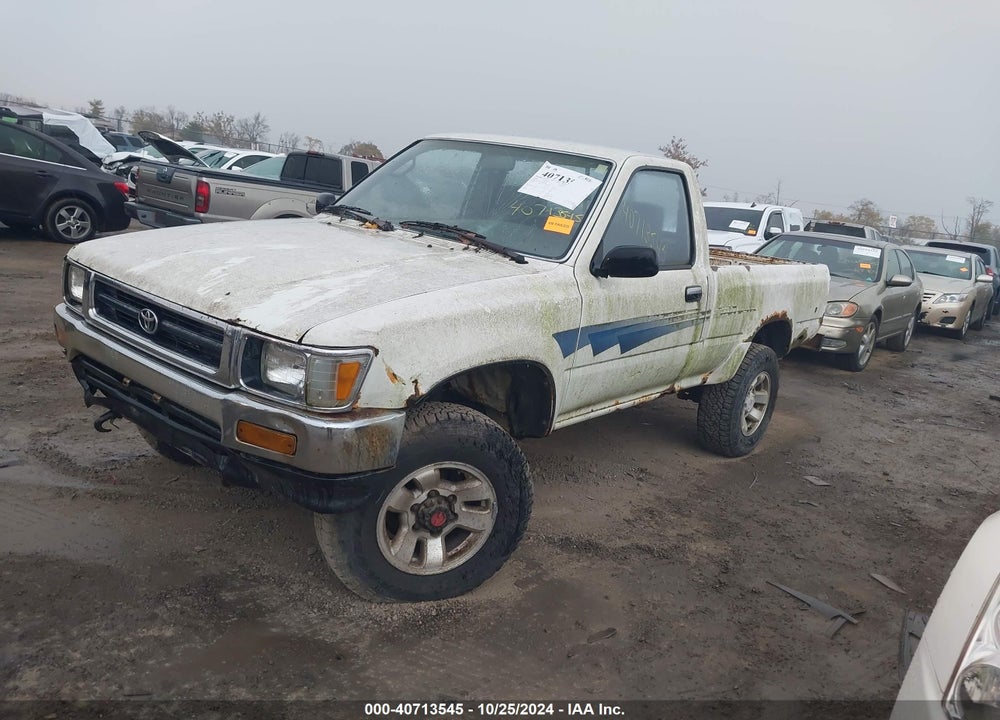 1992 TOYOTA PICKUP 1/2 TON SHT WHEELBASE DLX VIN: JT4RN01P7N0030589