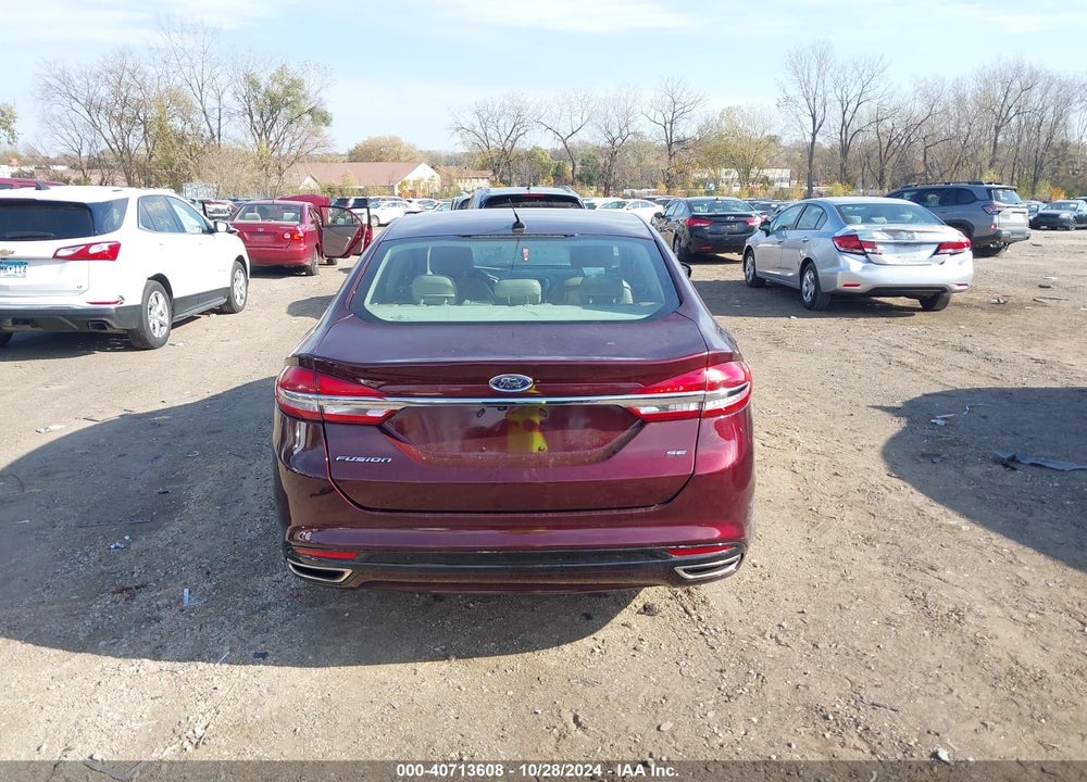 2017 FORD FUSION SE VIN: 3FA6P0H90HR220233