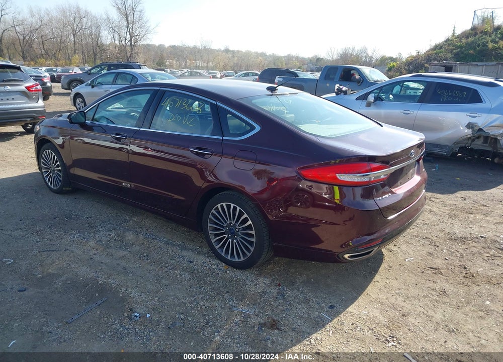 2017 FORD FUSION SE VIN: 3FA6P0H90HR220233