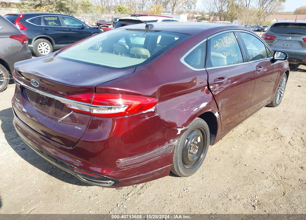 2017 FORD FUSION SE VIN: 3FA6P0H90HR220233