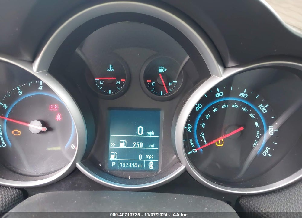2012 CHEVROLET CRUZE 1LT VIN: 1G1PF5SC9C7142191