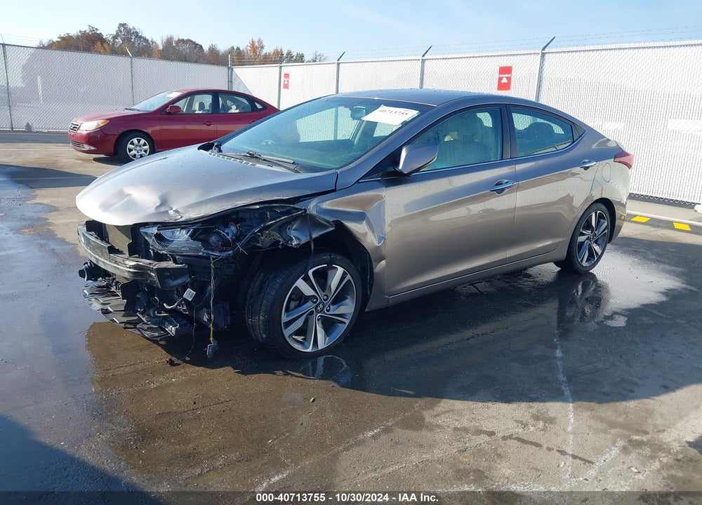 2014 HYUNDAI ELANTRA LIMITED VIN: 5NPDH4AE2EH457916
