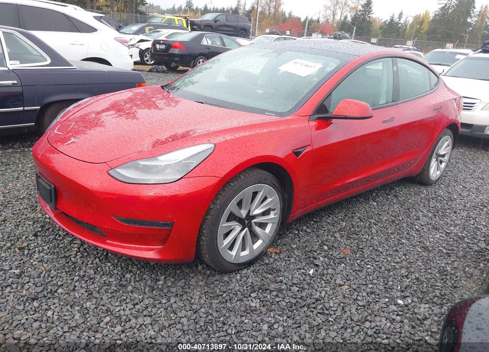 2021 TESLA MODEL 3 STANDARD RANGE PLUS REAR-WHEEL DRIVE VIN: 5YJ3E1EA5MF054262