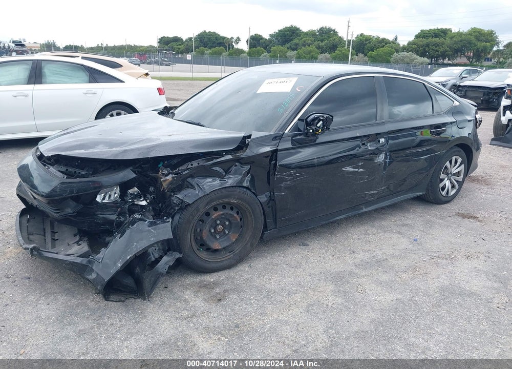 2022 HONDA CIVIC LX VIN: 2HGFE2F29NH518015