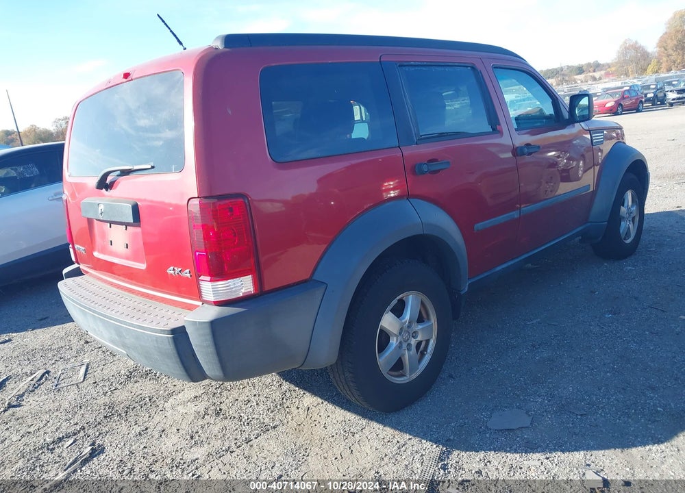 2007 DODGE NITRO SXT VIN: 1D8GU28K57W618198