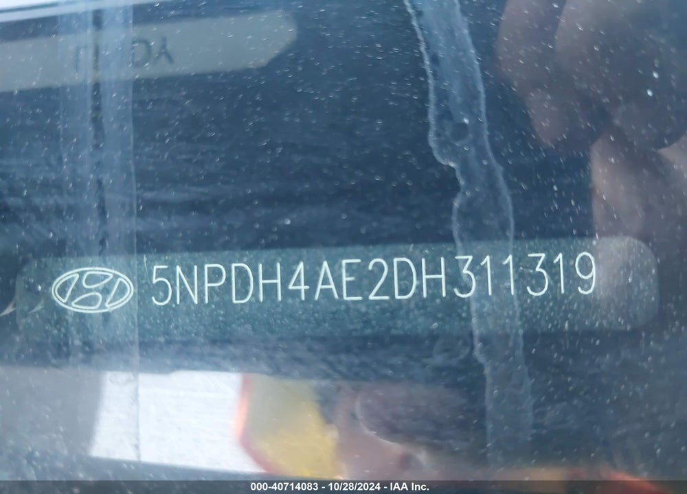 2013 HYUNDAI ELANTRA GLS VIN: 5NPDH4AE2DH311319