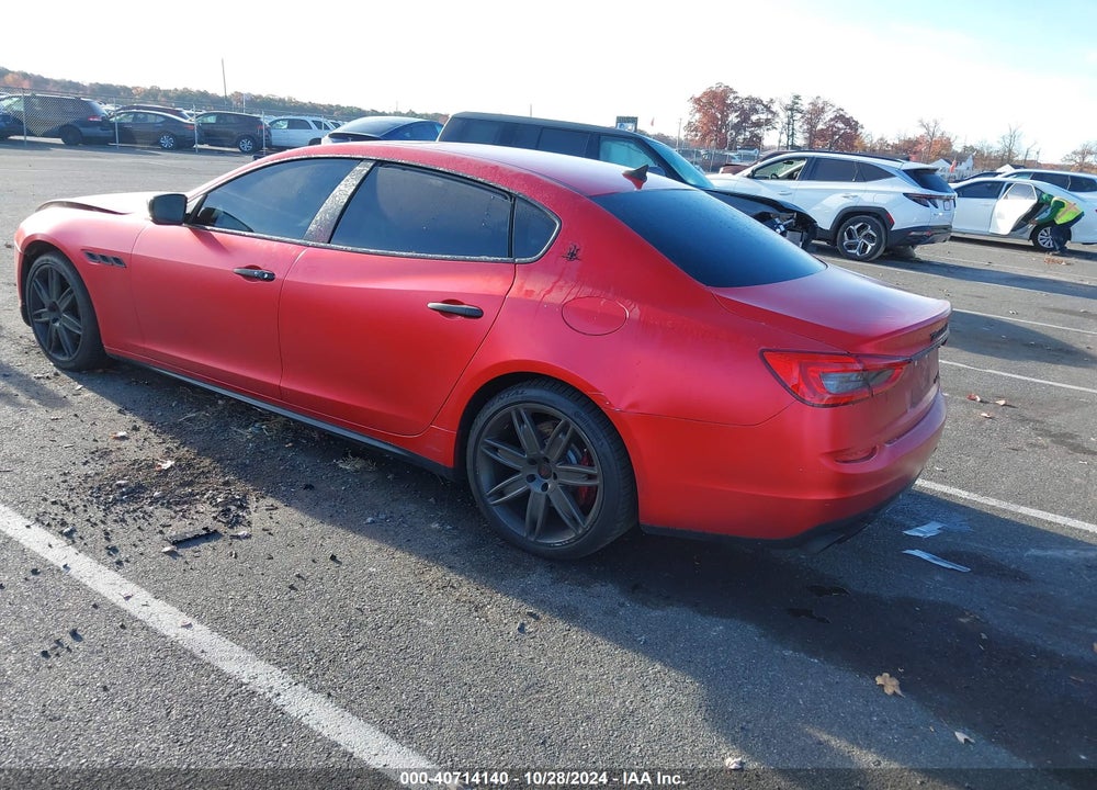 2016 MASERATI QUATTROPORTE S VIN: ZAM56RPA3G1189797
