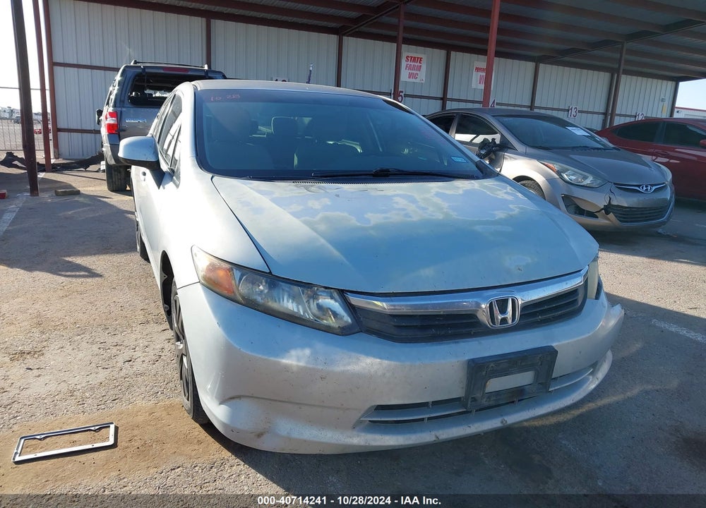 2012 HONDA CIVIC LX VIN: 2HGFB2F50CH552599