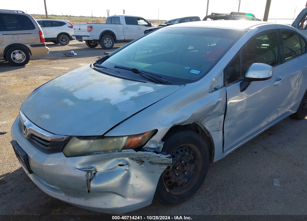 2012 HONDA CIVIC LX VIN: 2HGFB2F50CH552599