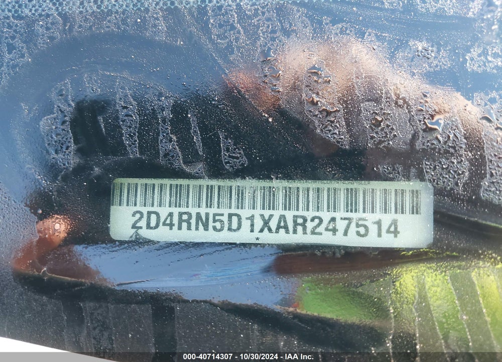 2010 DODGE GRAND CARAVAN SXT VIN: 2D4RN5D1XAR247514